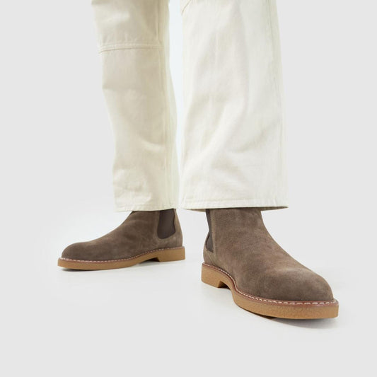 Dawn Suede Chelsesa in Taupe